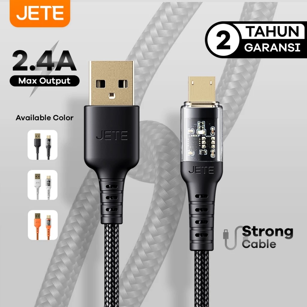 JETE Kabel CX11 - Micro Black 2.4A