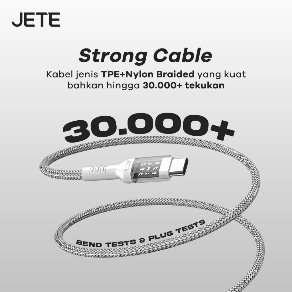 JETE Kabel CX11 - Micro Black 2.4A