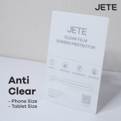 JETE TPU Screen Protector - Clear NTPU (Jete Hydrogel Screen Protector)