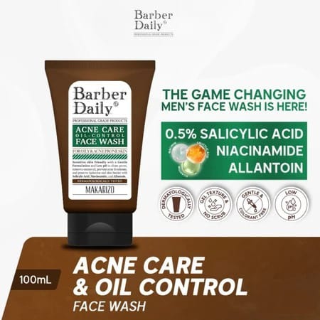 Makarizo Barber Daily Acne Care Oil Control Face Wash 100ml