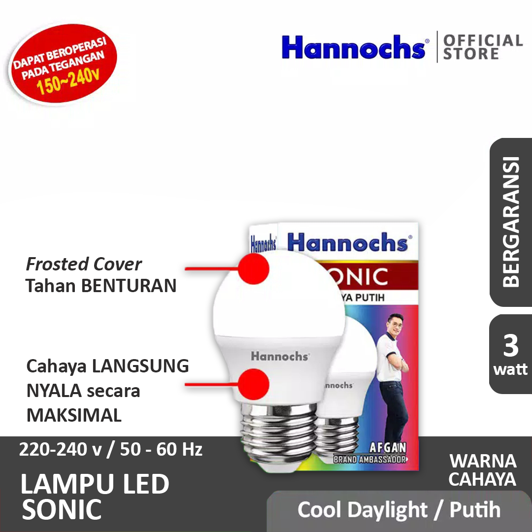 HANNOCHS Sonic Bohlam LED 3 Watt (3W) CDL