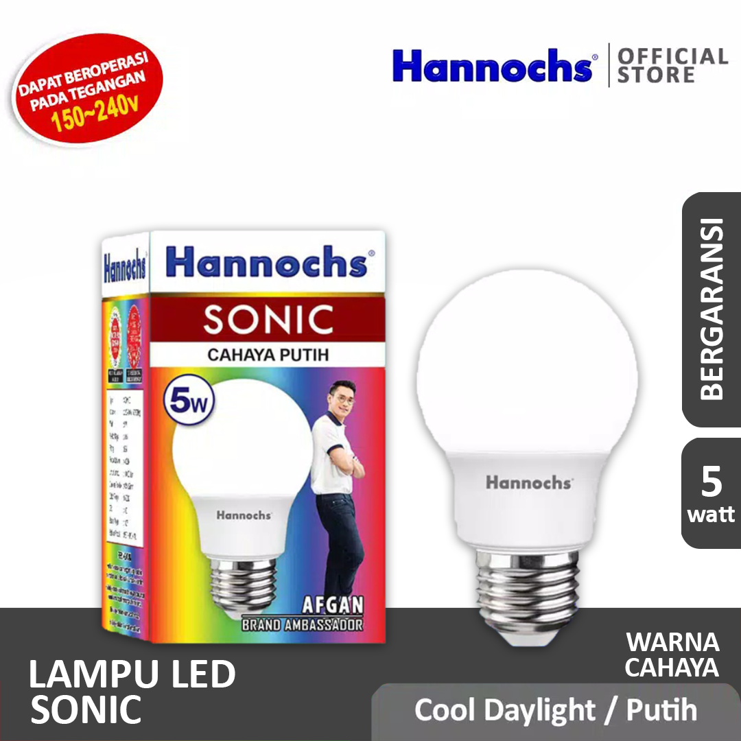 HANNOCHS Sonic Bohlam LED 5 Watt (5W) CDL HANNOCHS Sonic Bohlam LED 5 Watt (5W) CDL