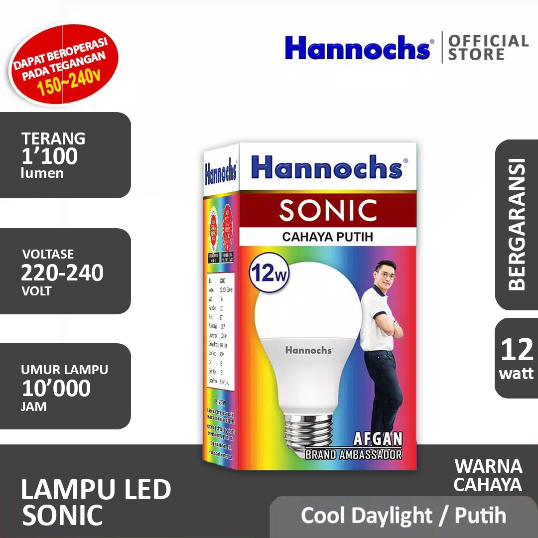 HANNOCHS Sonic Bohlam LED 12 Watt (12W) CDL