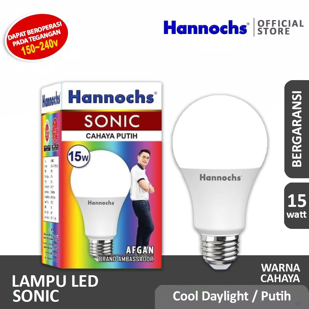 HANNOCHS Sonic Bohlam LED 15 Watt (15W) CDL HANNOCHS Sonic Bohlam LED 15 Watt (15W) CDL