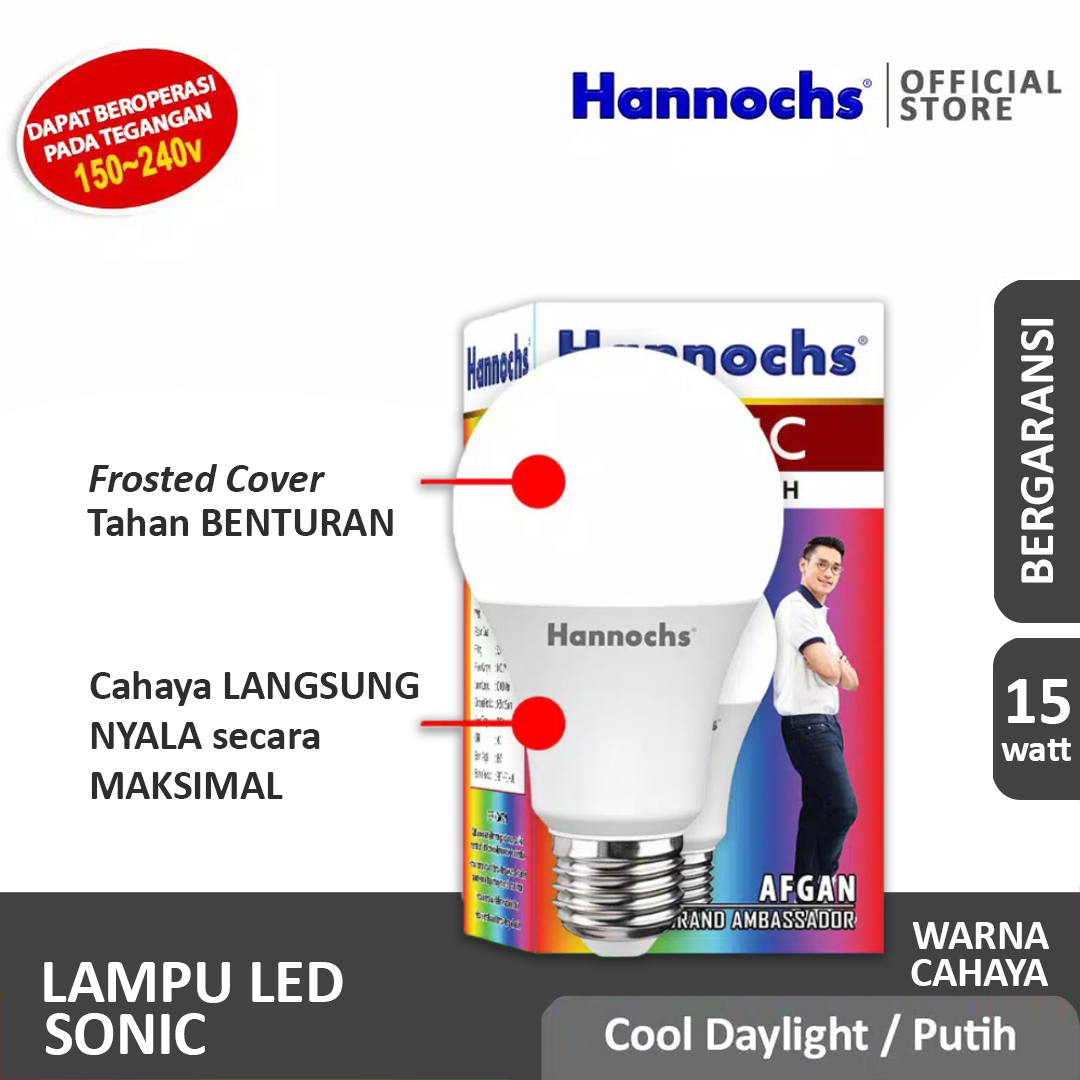 HANNOCHS Sonic Bohlam LED 15 Watt (15W) CDL HANNOCHS Sonic Bohlam LED 15 Watt (15W) CDL