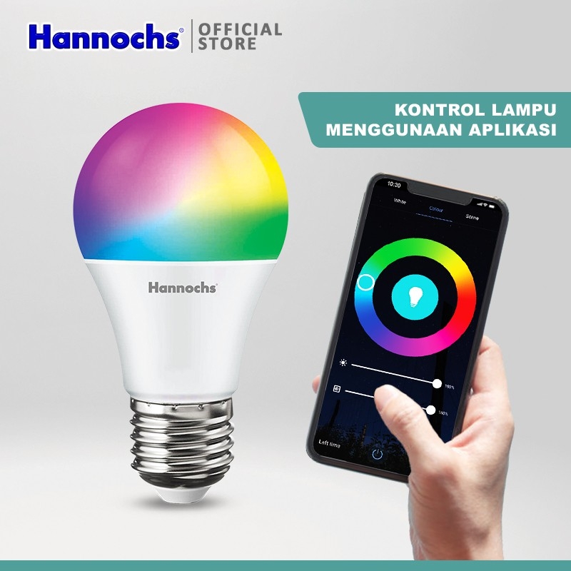 HANNOCHS WiFi Futura Smart LED Bohlam 9 Watt (9W) RGB HANNOCHS WiFi Futura Smart LED Bohlam 9 Watt (9W) RGB