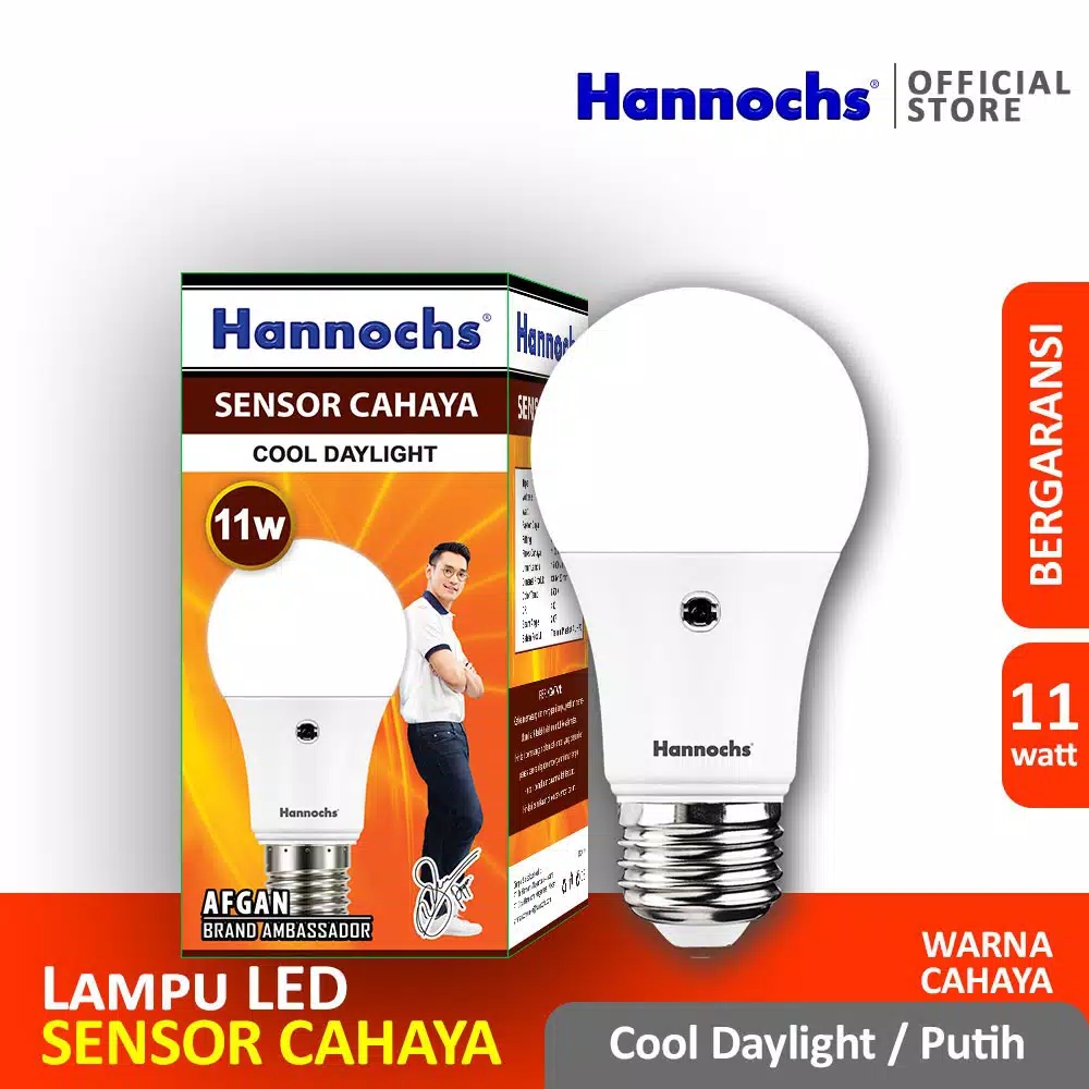 HANNOCHS Light Sensor Bohlam LED 11 Watt (11W) CDL - Bohlam Sensor Cahaya HANNOCHS Light Sensor Bohlam LED 11 Watt (11W) CDL - Bohlam Sensor Cahaya
