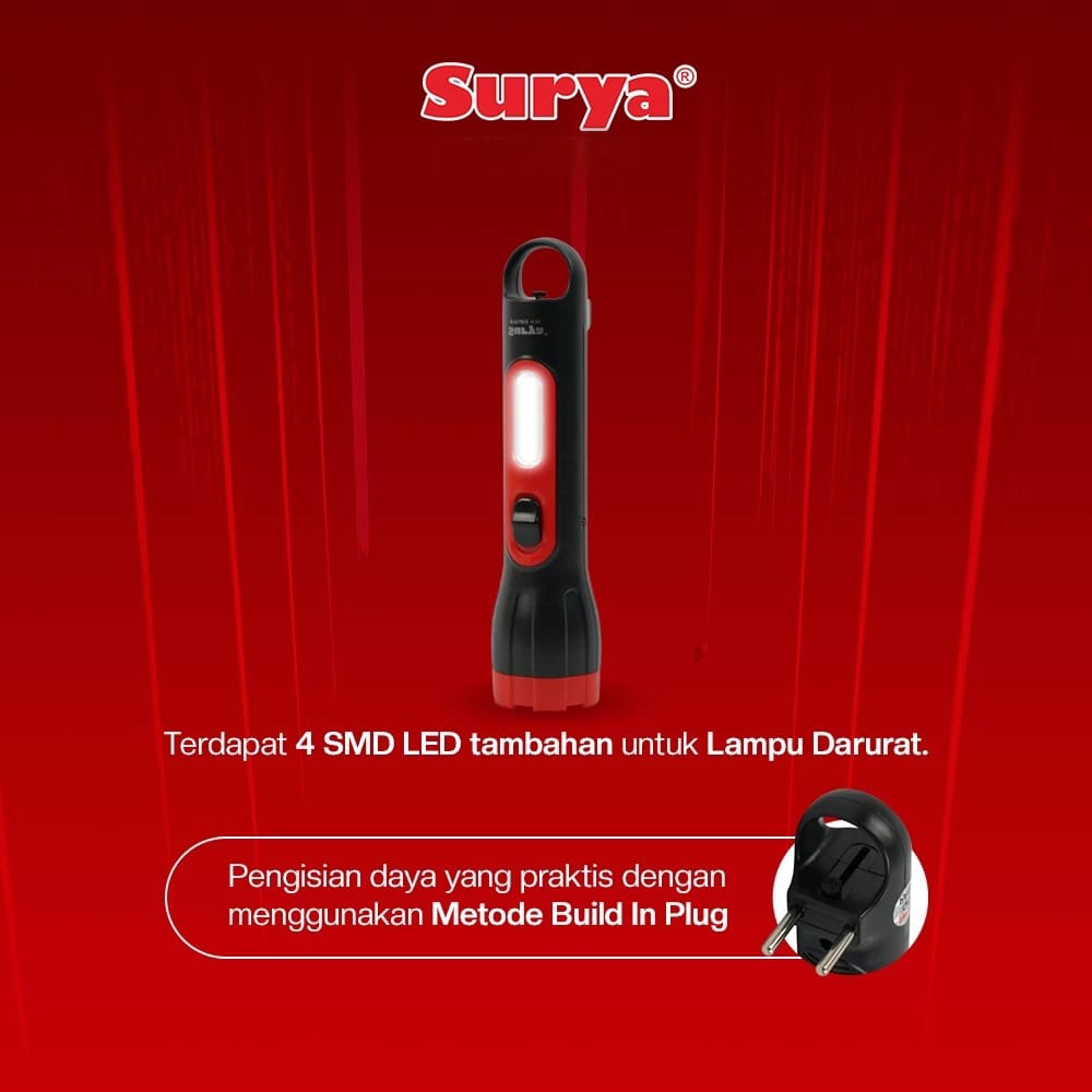 Surya Lampu Senter SYT L015 Emergency Lamp Rechargeable Surya Lampu Senter SYT L015 Emergency Lamp Rechargeable