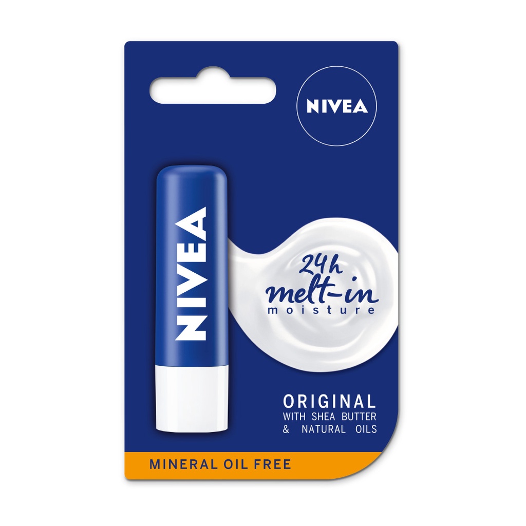 Nivea Caring Lip Balm - Original Care (Biru)