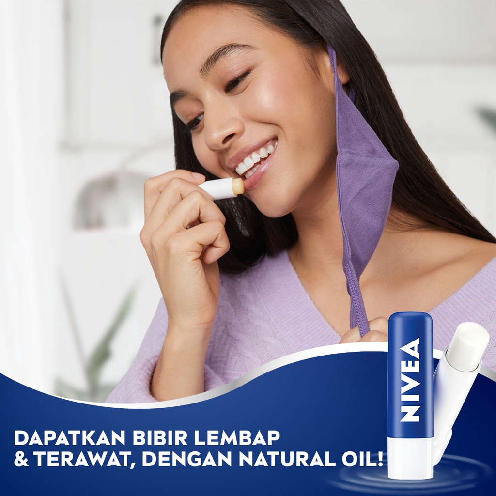 Nivea Caring Lip Balm - Original Care (Biru)