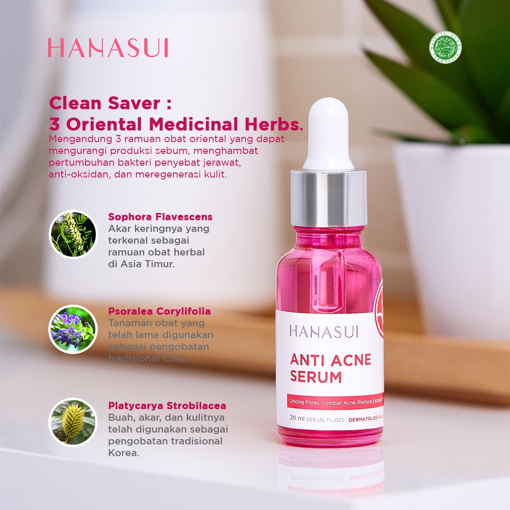 HANASUI Serum Anti Acne 20ml Renew (Pink)