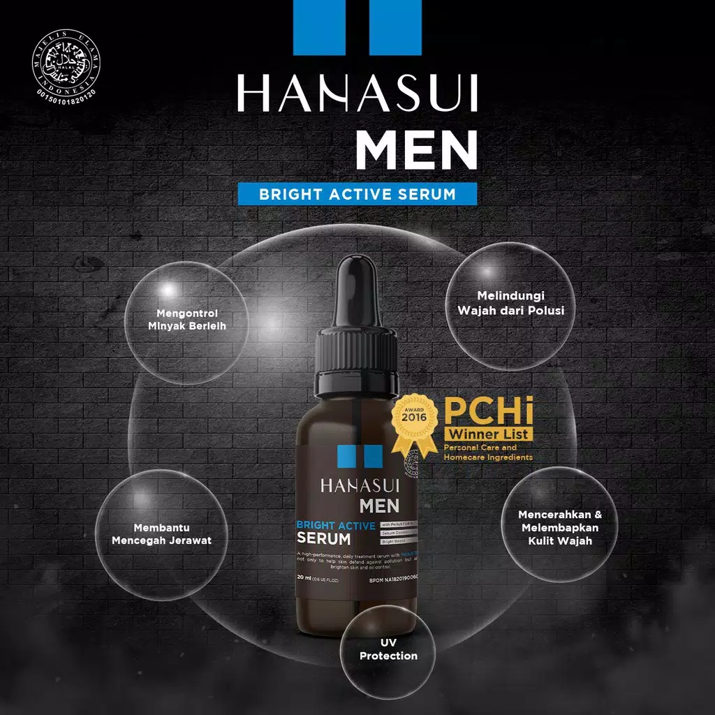 HANASUI Men Bright Active Serum 20ml