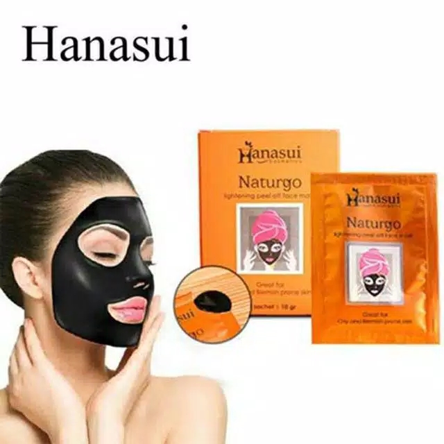 HANASUI Naturgo Black Peel Off Mask 10gr (Komedo)