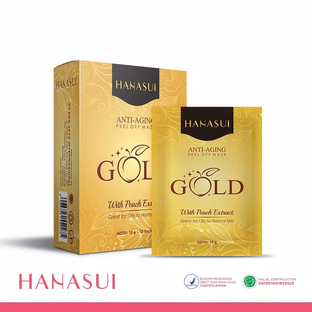 HANASUI Peel Off Mask GOLD 10gr (Anti Aging) HANASUI Peel Off Mask GOLD 10gr (Anti Aging)