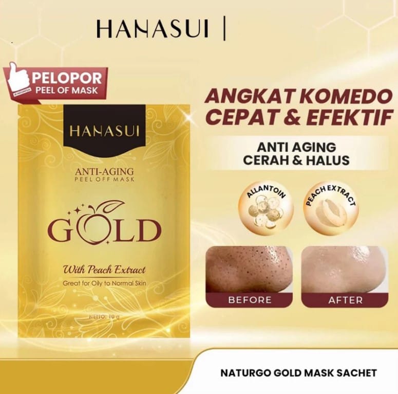 HANASUI GOLD Peel Off Mask 10gr (Anti Aging)