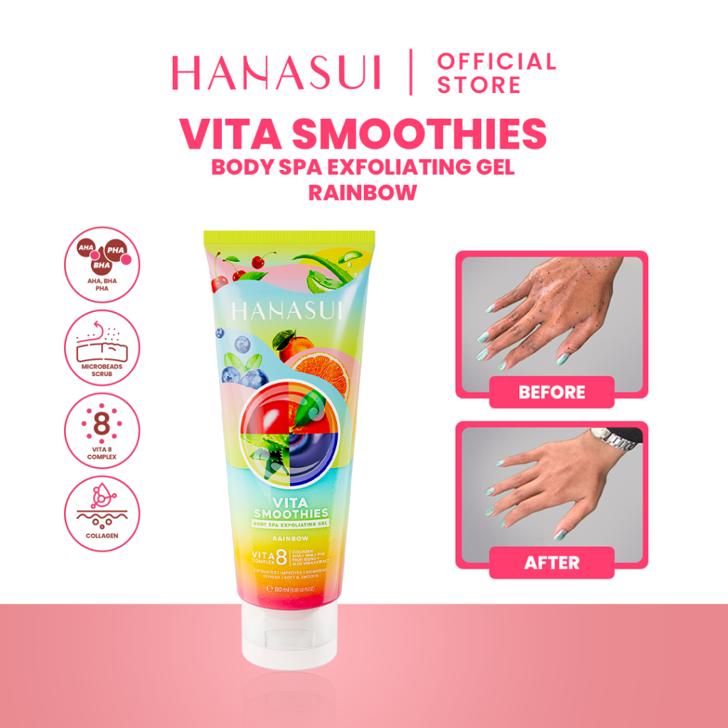 Hanasui Vita Smoothies Body Spa Exfoliating Gel 180ml - Rainbow Hanasui Vita Smoothies Body Spa Exfoliating Gel 180ml - Rainbow
