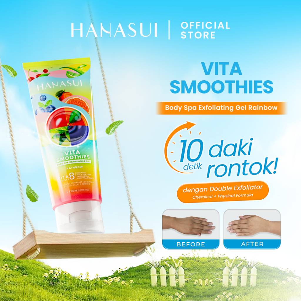 Hanasui Vita Smoothies Body Spa Exfoliating Gel 180ml - Coffee