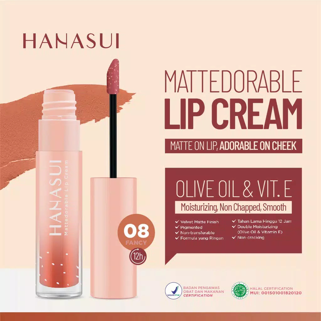 HANASUI Mattedorable Lip Cream 08 FANCY