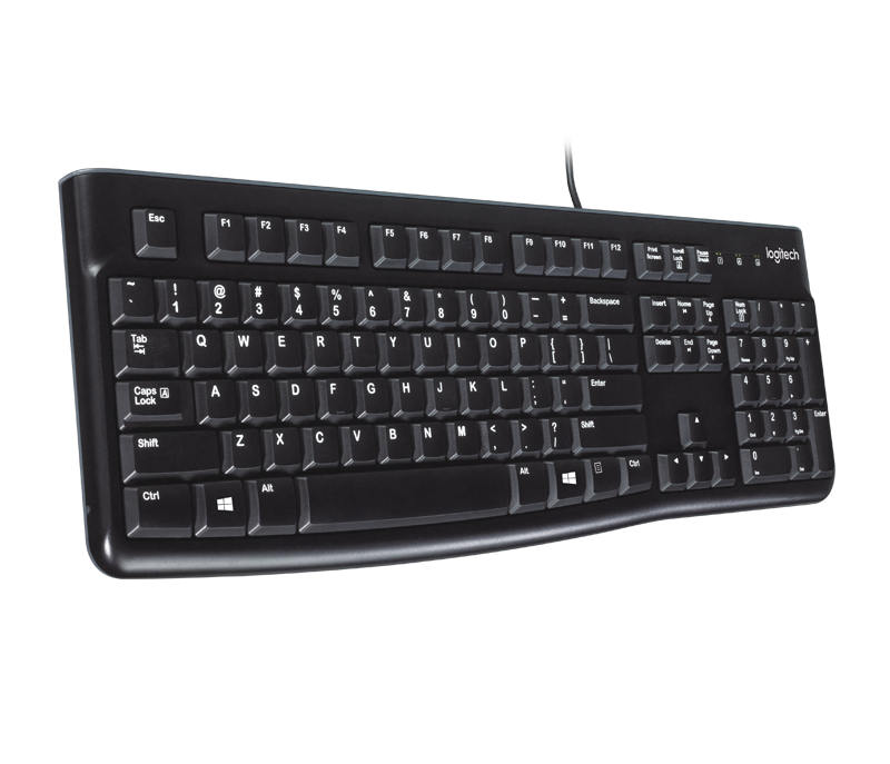 LOGITECH K120 Keyboard Kabel USB