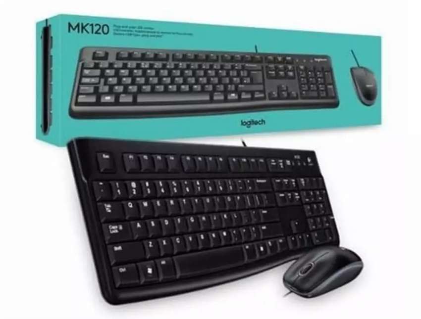 LOGITECH MK120 Mouse Keyboard Kabel Combo