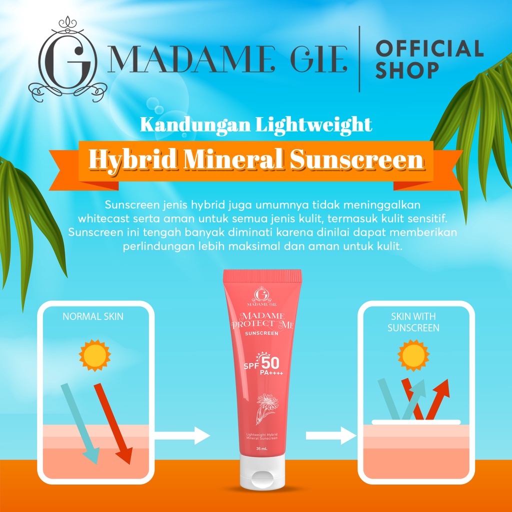 Madame Gie Protect Me SPF 50 PA+++ 35ml (Pink)