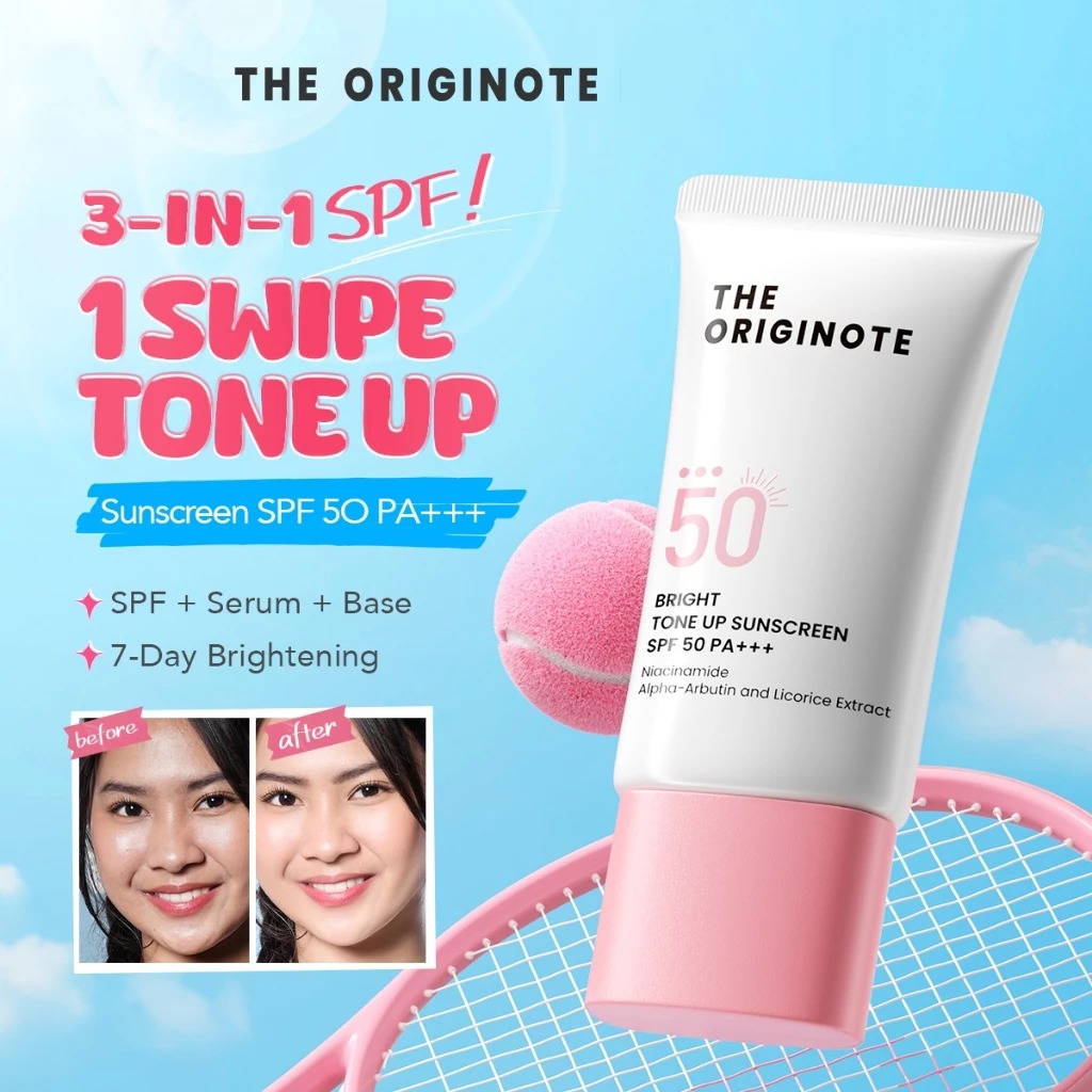The Originote Bright Tone Up Sunscreen SPF50 PA+++ 25ml