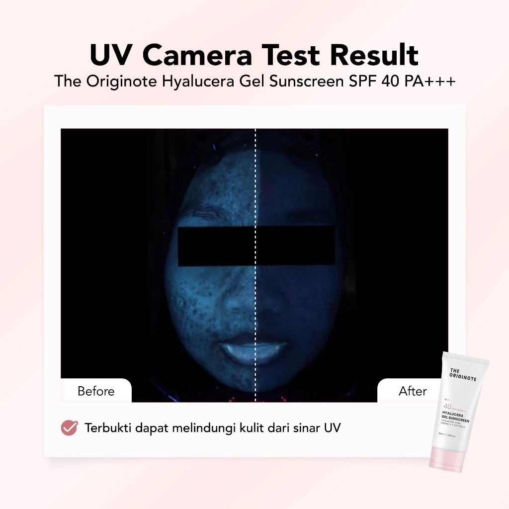The Originote Sunscreen Gel 30ml - Hyalucera SPF40 PA+++