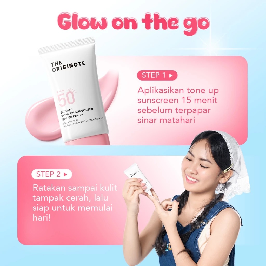 The Originote Bright Tone Up Sunscreen SPF50 PA+++ 25ml