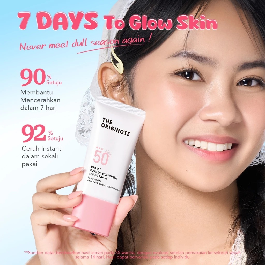 The Originote Bright Tone Up Sunscreen SPF50 PA+++ 25ml