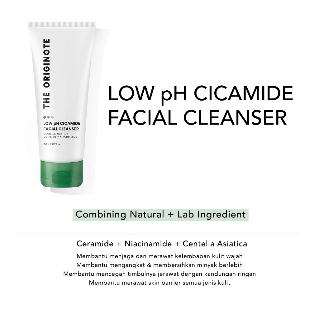 The Originote Facial Cleanser 150ml - Low pH Cicamide