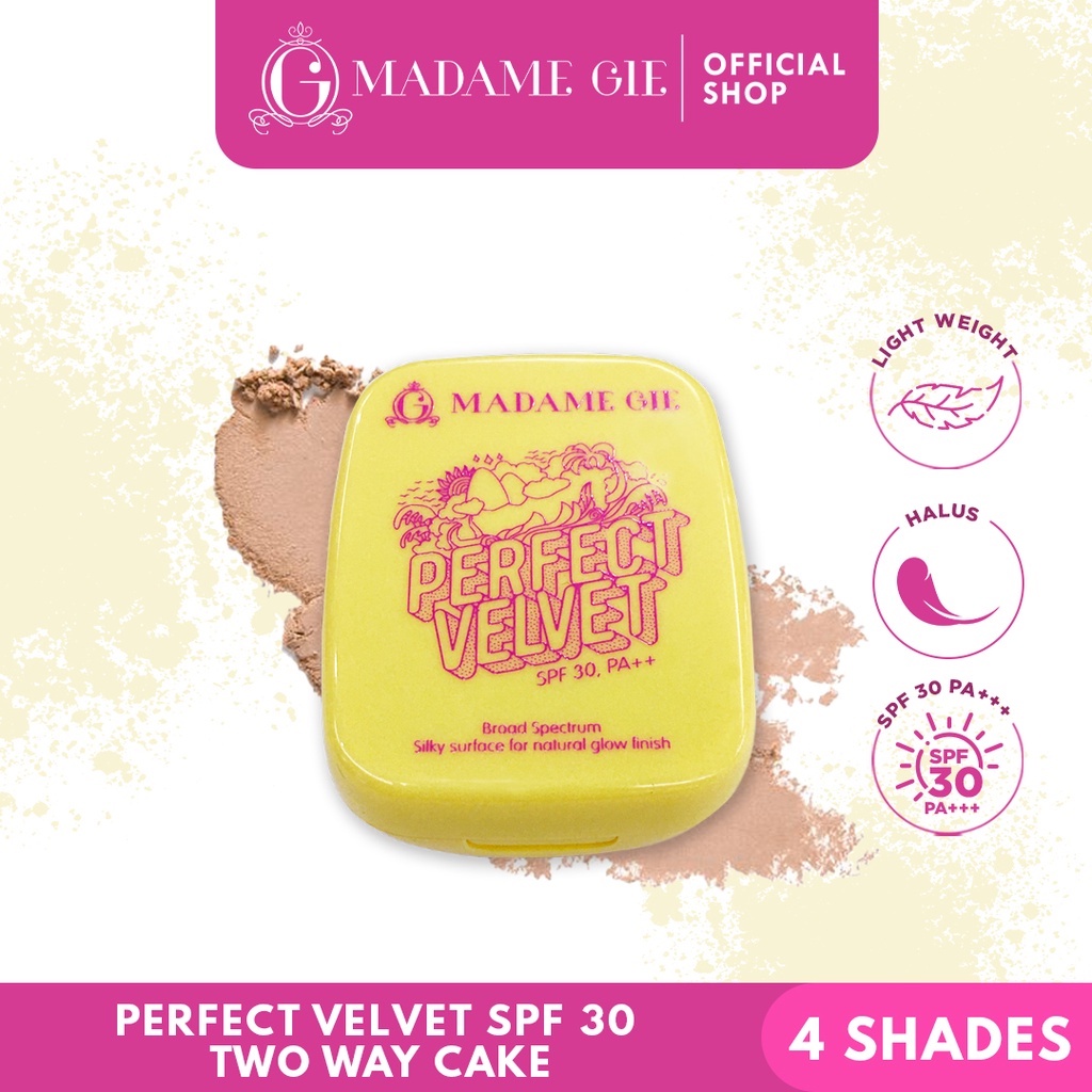 Madame Gie Perfect Velvet SPF30 PA++ Two Way Cake - 01 Porcelain
