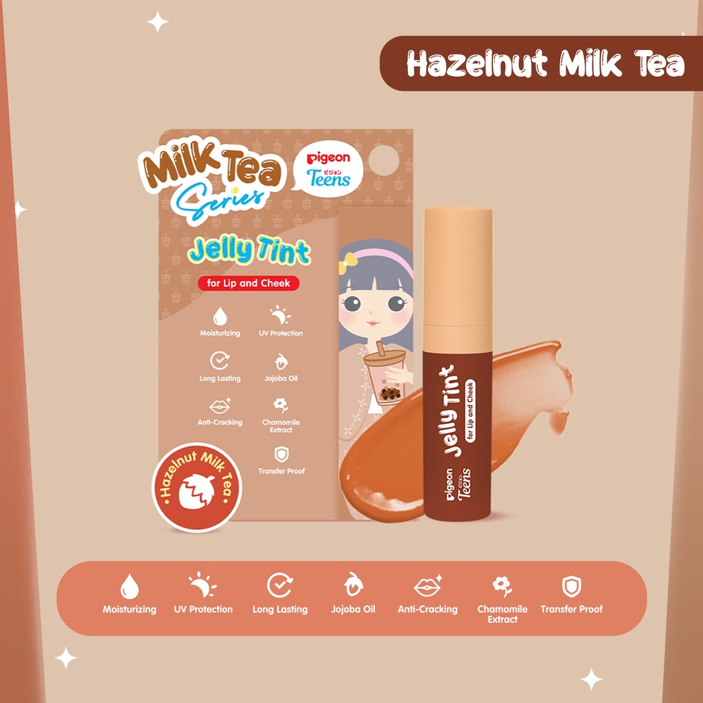 Pigeon Teens Jelly Tint Milk Tea Series - Hazelnut Milk Tea Pigeon Teens Jelly Tint Milk Tea Series - Hazelnut Milk Tea