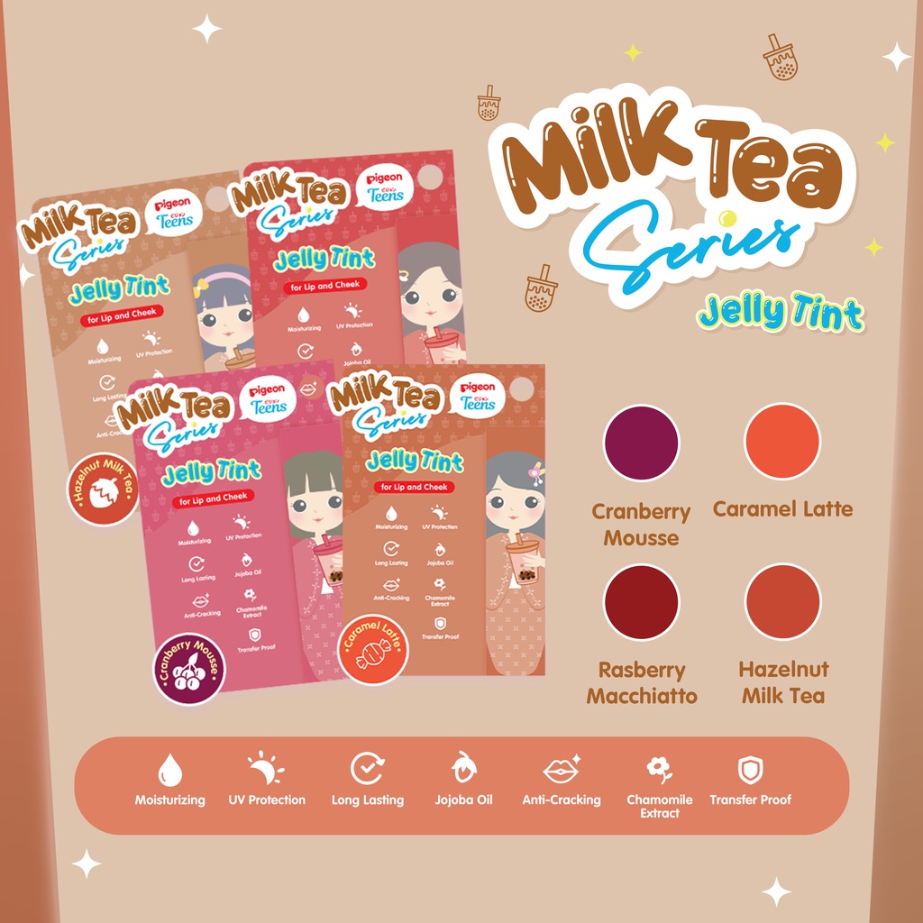 Pigeon Teens Jelly Tint Milk Tea Series - Hazelnut Milk Tea