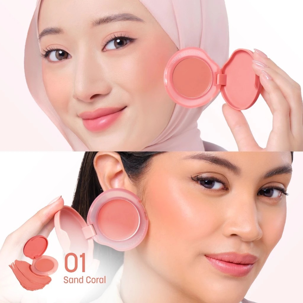 Wardah Colorfit Melt to Pop Cream Blush 3gr - 01 Sand Coral Wardah Colorfit Melt to Pop Cream Blush 3gr - 01 Sand Coral