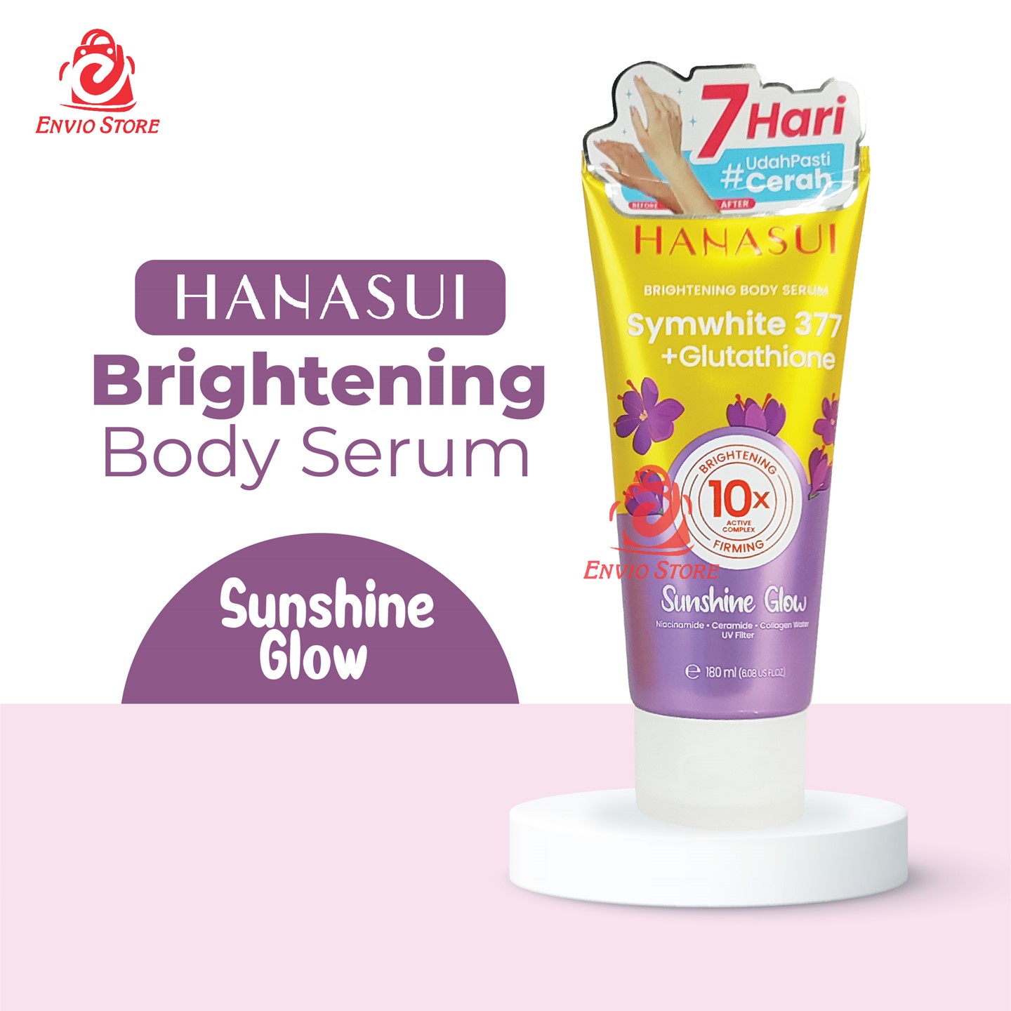 Hanasui Brightening Body Serum Symwhite 377 180ml - Sunshine Glow Hanasui Brightening Body Serum Symwhite 377 180ml - Sunshine Glow