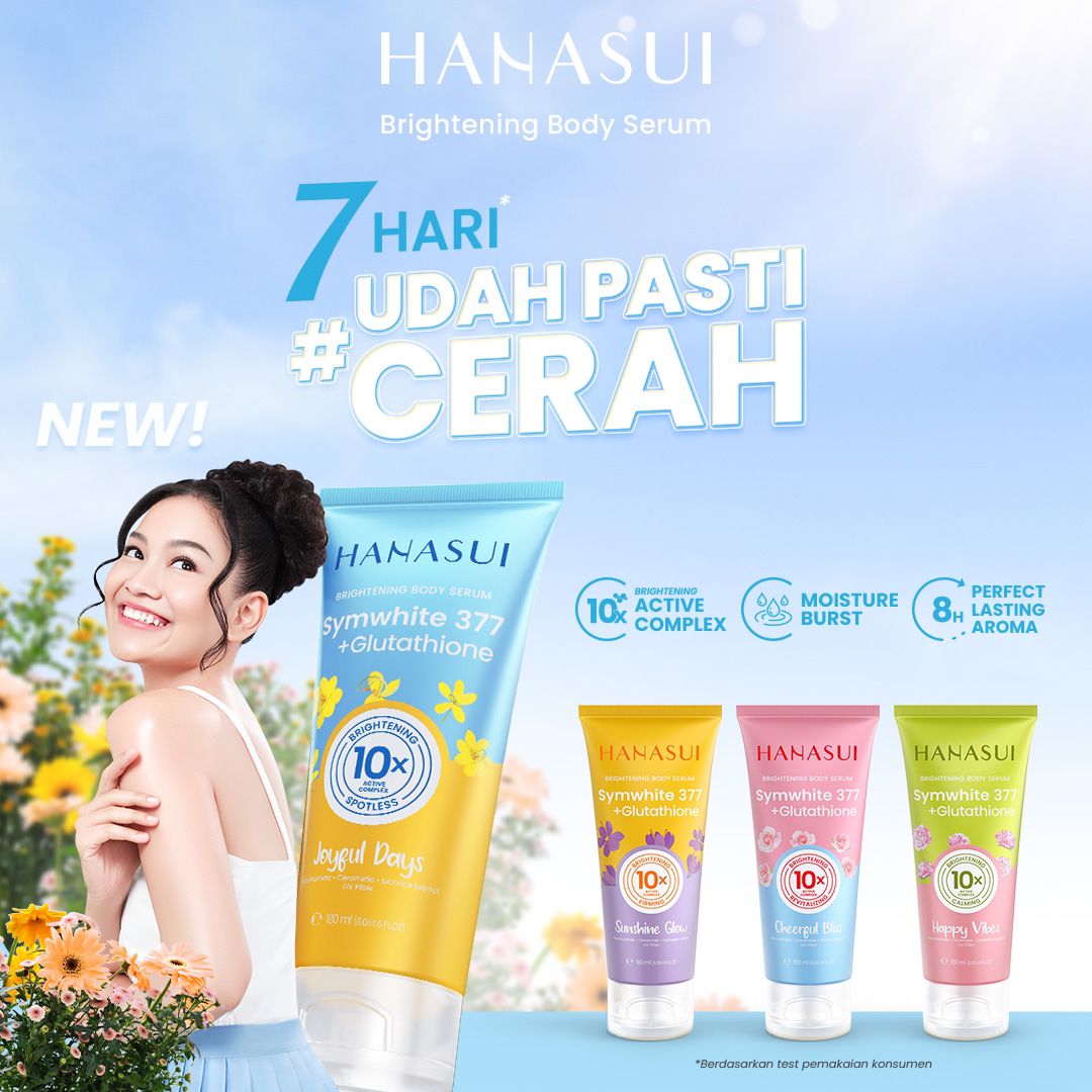 Hanasui Brightening Body Serum Symwhite 377 180ml - Sunshine Glow