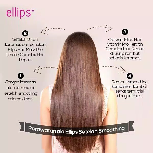 ELLIPS Hair Mask 20gr Kuning - Smooth & Shiny with Aloe Vera Oil