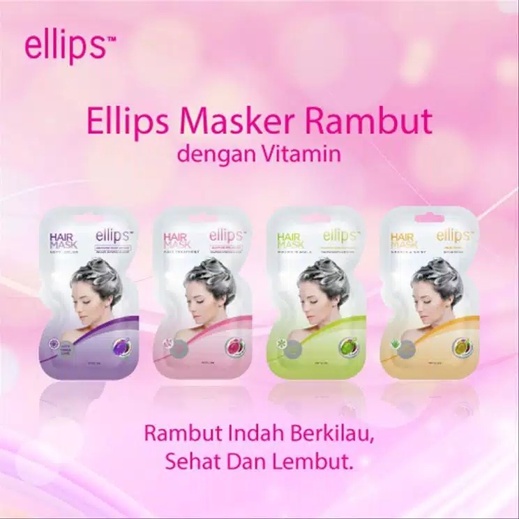 ELLIPS Hair Mask 20gr Hijau - Volume Miracle