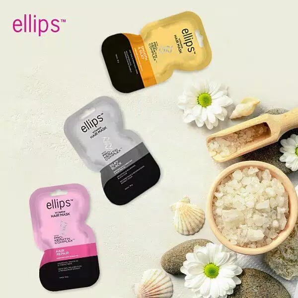 ELLIPS Hair Mask Pro Keratin Complex 18gr Pink - Hair Repair