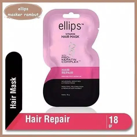 ELLIPS Hair Mask Pro Keratin Complex 18gr Pink - Hair Repair