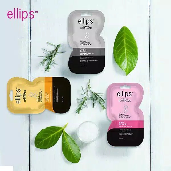 ELLIPS Hair Mask Pro Keratin Complex 18gr Gold - Smooth & Silky