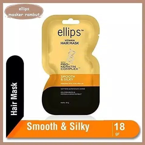 ELLIPS Hair Mask Pro Keratin Complex 18gr Gold - Smooth & Silky