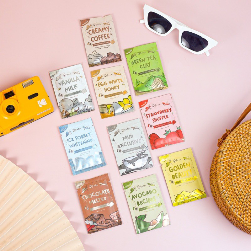 LEA Gloria Masker Bubuk 10gr ICE SORBET WHITENING (Travel Size)