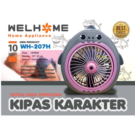 Welhome Kipas Angin Listrik Karakter - HIU