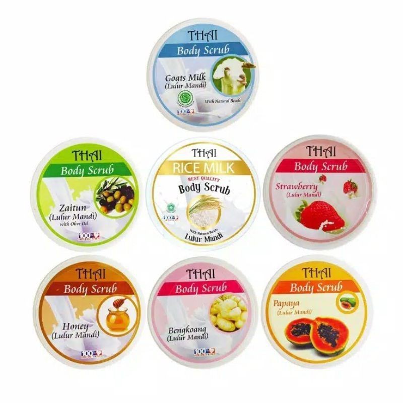 Thai Body Scrub 200gr - Goat's Milk Thai Body Scrub 200gr - Goat's Milk