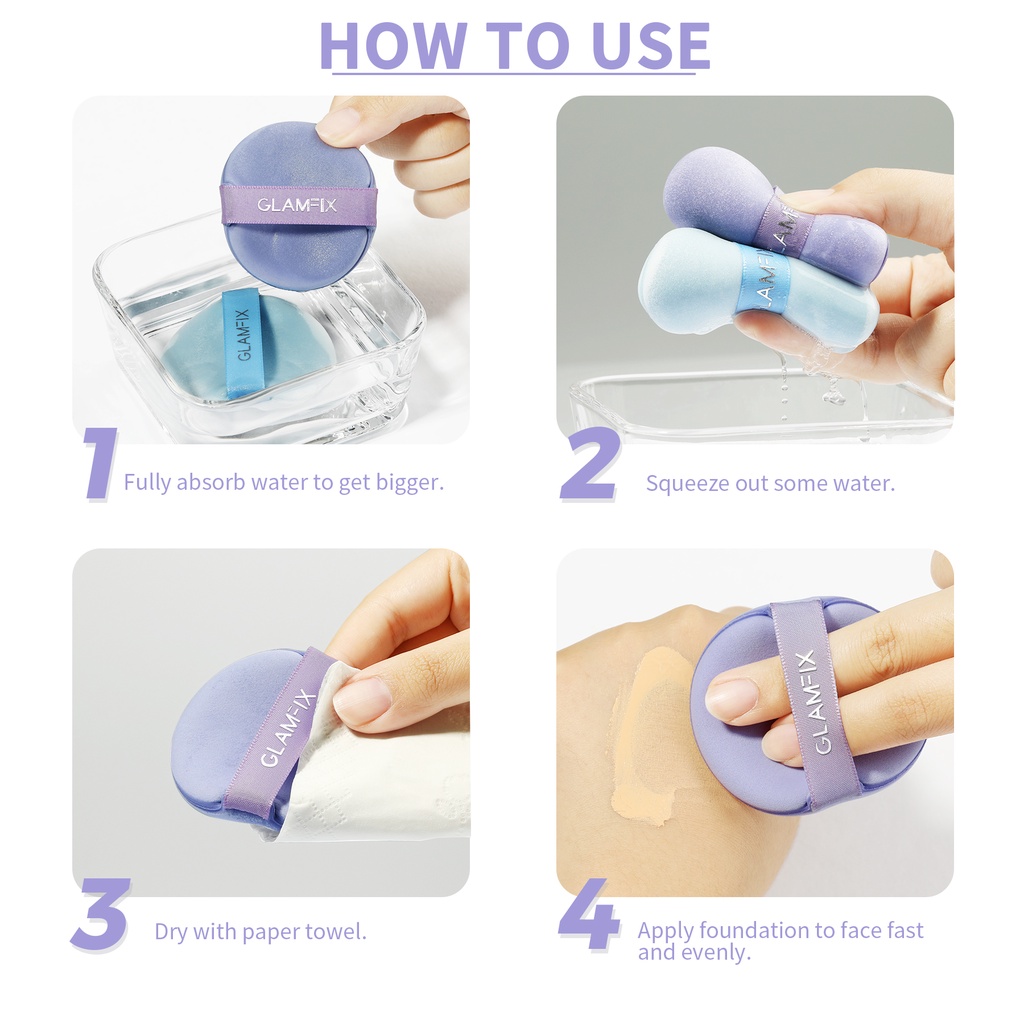 Glam Fix Flawless Aircushion Puff (Isi 2)
