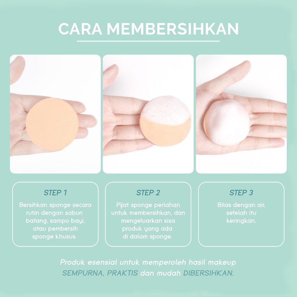 Glam Fix Basic Compact Sponge CIRCLE (Isi 4) - Spons Bedak Bulat Glam Fix Basic Compact Sponge CIRCLE (Isi 4) - Spons Bedak Bulat