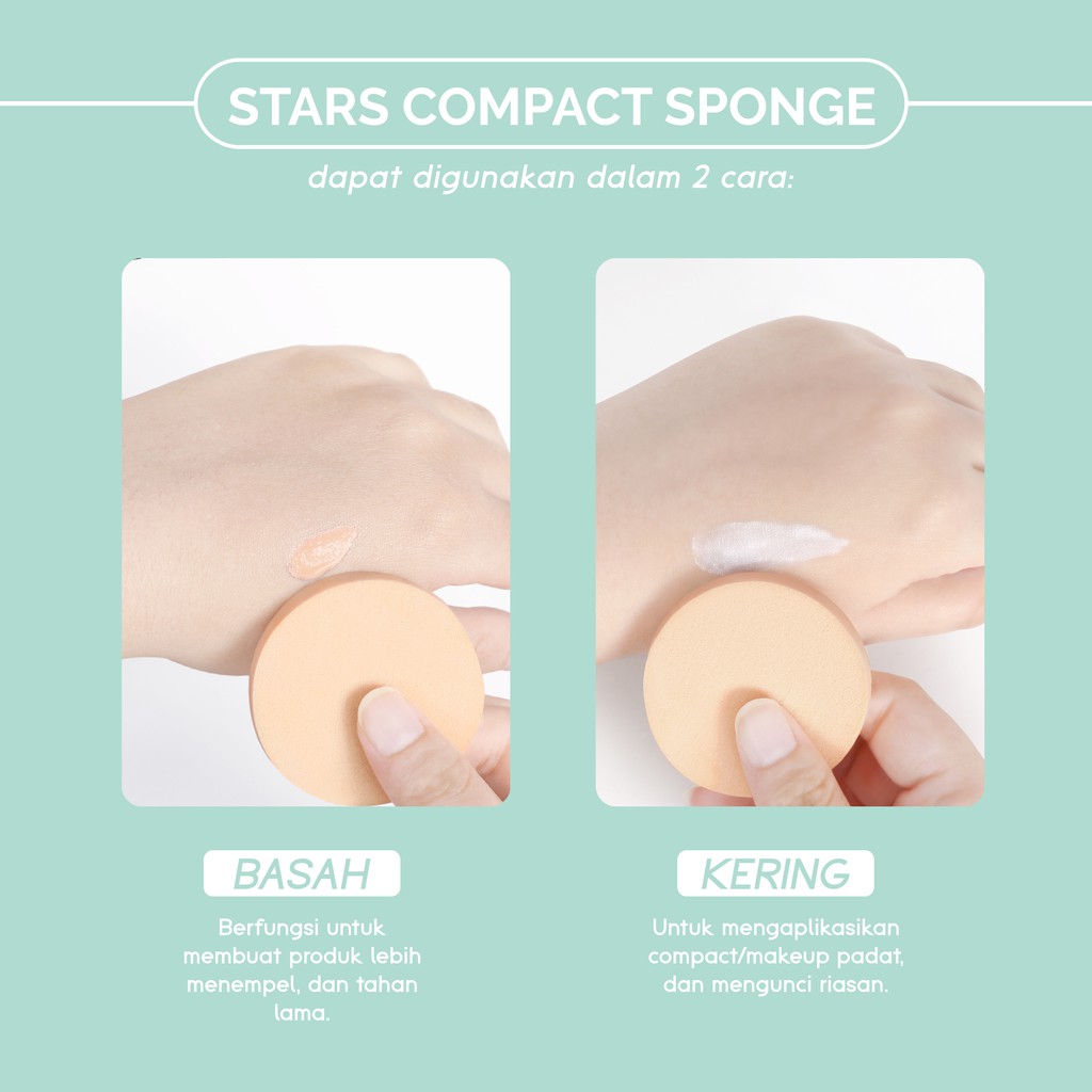Glam Fix Basic Compact Sponge CIRCLE (Isi 4) - Spons Bedak Bulat Glam Fix Basic Compact Sponge CIRCLE (Isi 4) - Spons Bedak Bulat