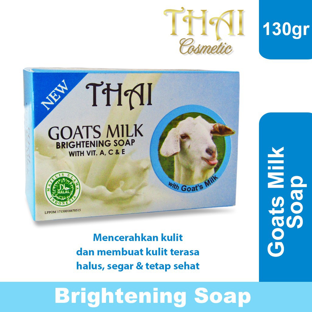 Thai Sabun Goat's Milk Soap 130gr (Bar Soap) Thai Sabun Goat's Milk Soap 130gr (Bar Soap)