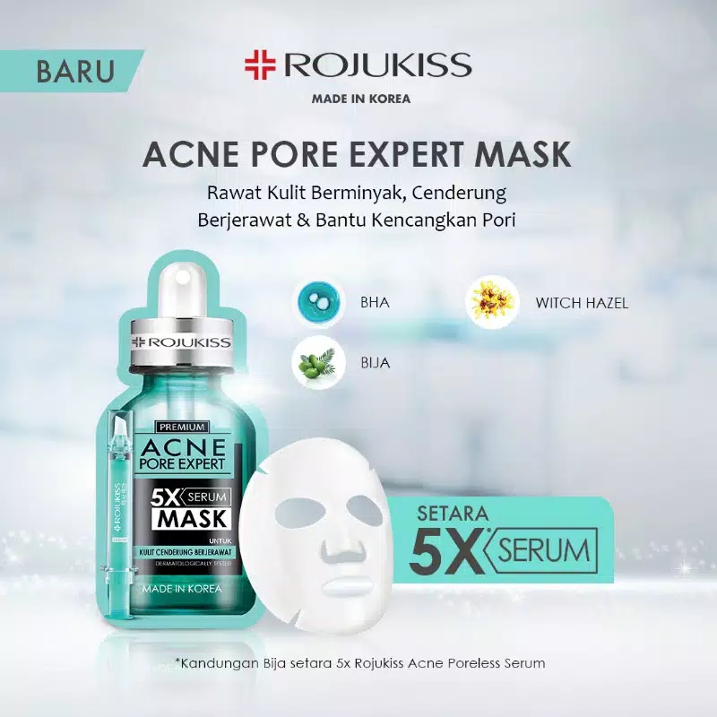 Rojukiss Premium 5x Serum Mask 25ml - Acne